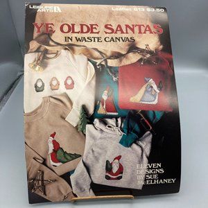Vintage Waste Canvas Designs Patterns, Ye Olde Santa Christmas Clothing Projects